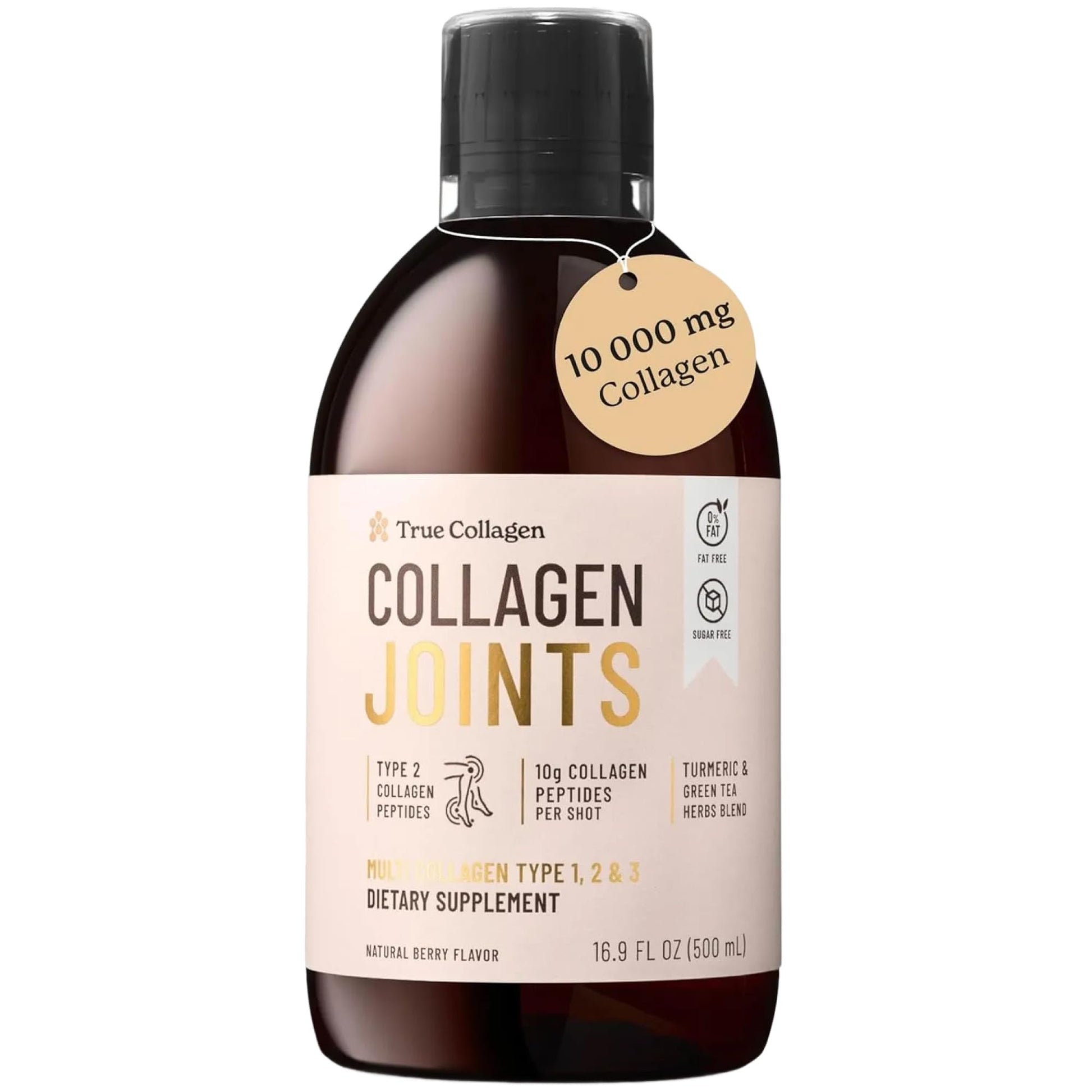 True Collagen Joints | 10,000 mg Hydrolyzed Collagen Liquid Supplement - 500 ml, 20 Day Supply | Glucosamine, MSM and Chondroitin for Healthy Joints | Fat-Free, Sugar-Free, 100% Natural Berry Flavor True Collagen buy supplements canada