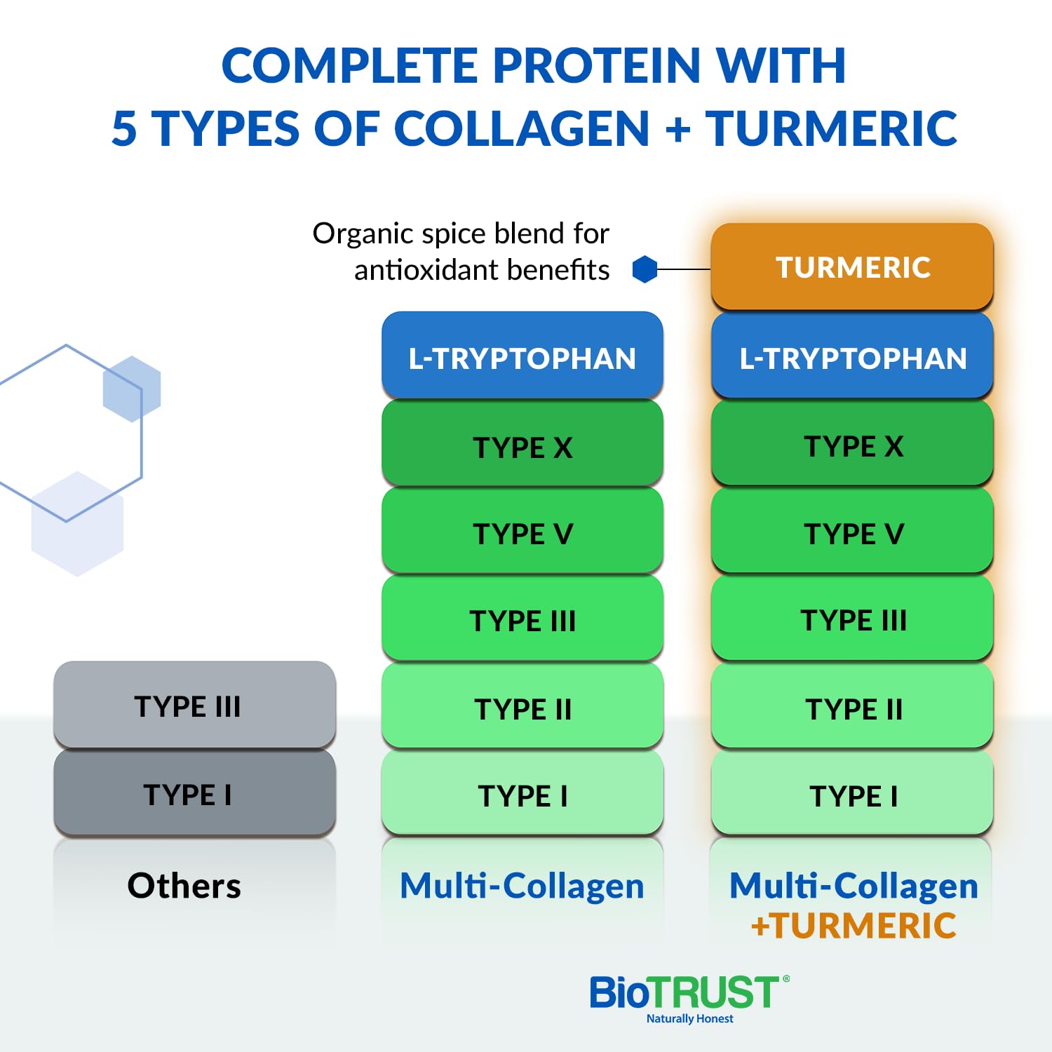 BioTrust Collagen Powder with Turmeric – 5 Types (I, II, III, V, X) + Turmeric BioTrust buy supplements canada