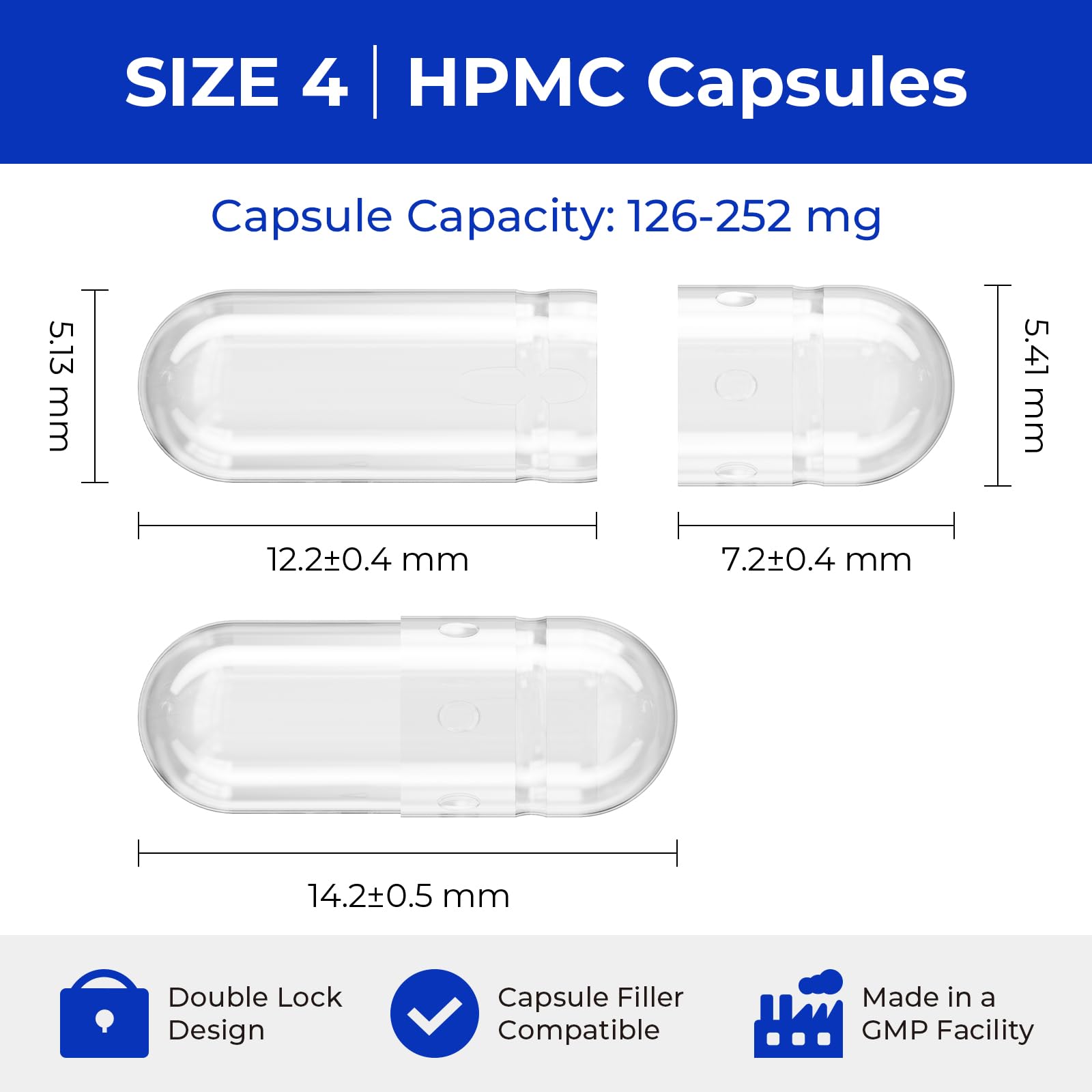 ATLEMISME Empty Vegan Capsules Size 4 - Vegan Capsules DIY Vegetable Capsule Filling - Veggie Caps with 2 Micro Lab Spoons for Capsule Filling ATLEMISME buy supplements canada