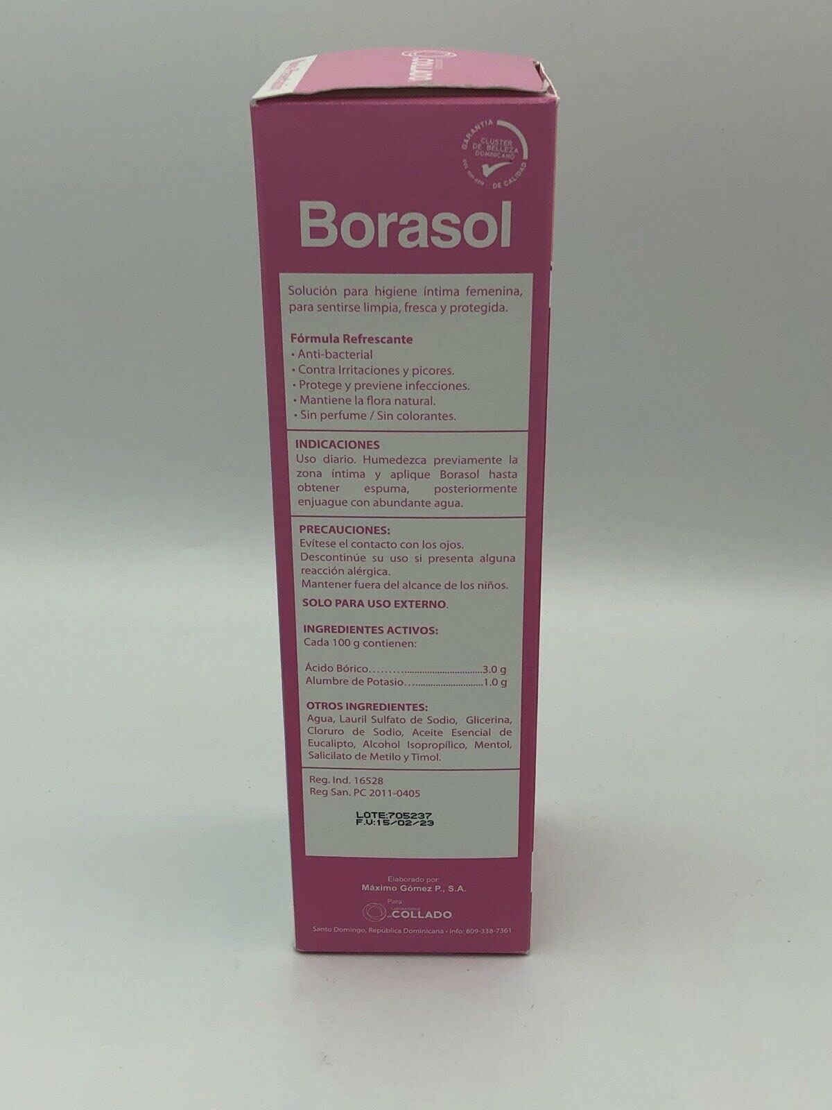 JEANNETTE Borasol Liquid Antiseptic Refreshing Femenine Wash 8 FL. Oz. (240ml) JEANNETTE buy supplements canada
