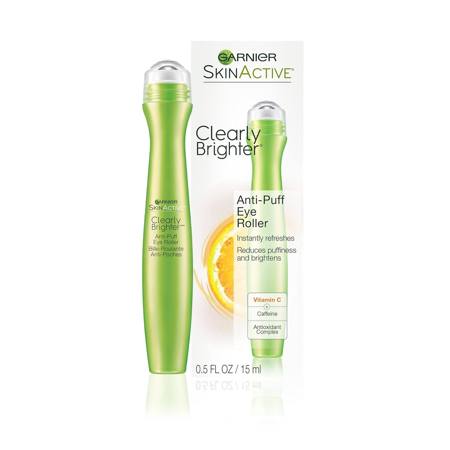 Garnier Clearly Brighter Anti-Puff Eye Roller, Dark Circles Under Eye Treatment with Caffeine and Vitamin C, 0.5 Fl Oz (15mL) Garnier buy supplements canada