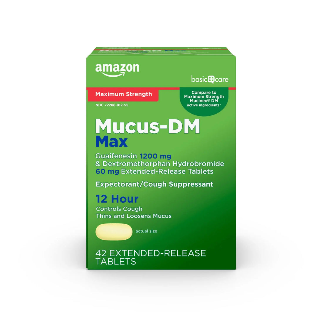 Amazon Basic Care Maximum Strength Mucus DM, Expectorant and Cough Suppressant Extended-Release Tablets, 42 Count Amazon Basic Care buy supplements canada