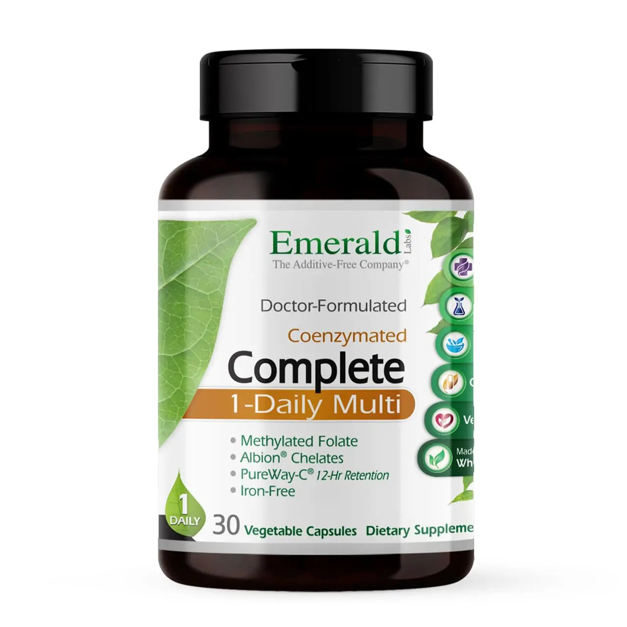 EMERALD LABS Complete 1-Daily Multi - Complete Multivitamin for Men & Women with Vitamin C, Methylated Folate, Whole-Food Blend EMERALD LABS buy supplements canada