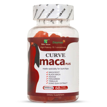 Wins Town Maca Plus Gummies 3000mg, Glute Boost Vitamins for Women, Supports Curves, Energy & Skin Health, Strawberry Flavor, Vegan, 60 Count Wins Town buy supplements canada