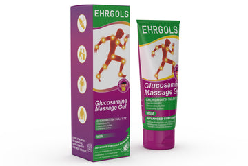Ehrgols Advanced Joint Massage Gel with Glucosamine & Turmeric | Intensive Care Rub for Knees, Back, Shoulders & Hands | Non-Greasy | Deep Penetrating | 3.4 Fl Oz Ehrgols buy supplements canada