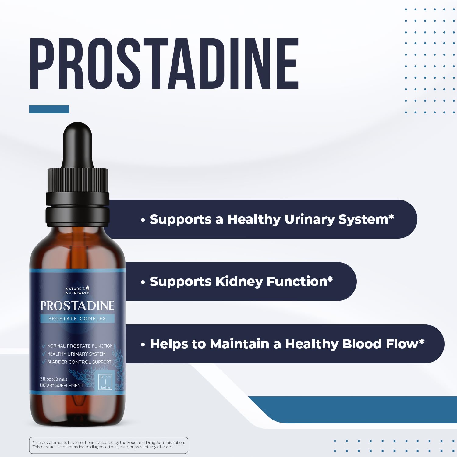 Prostadine – Daily Liquid Men’s Wellness Supplement with Iodine, Neem Oil, Saw Palmetto, Sea Botanicals & Pomegranate – Non-GMO, Stimulant-Free Formula – 2 fl oz (60 mL), 30 Servings, 1 Month Supply Nature’s NutriWave buy supplements canada