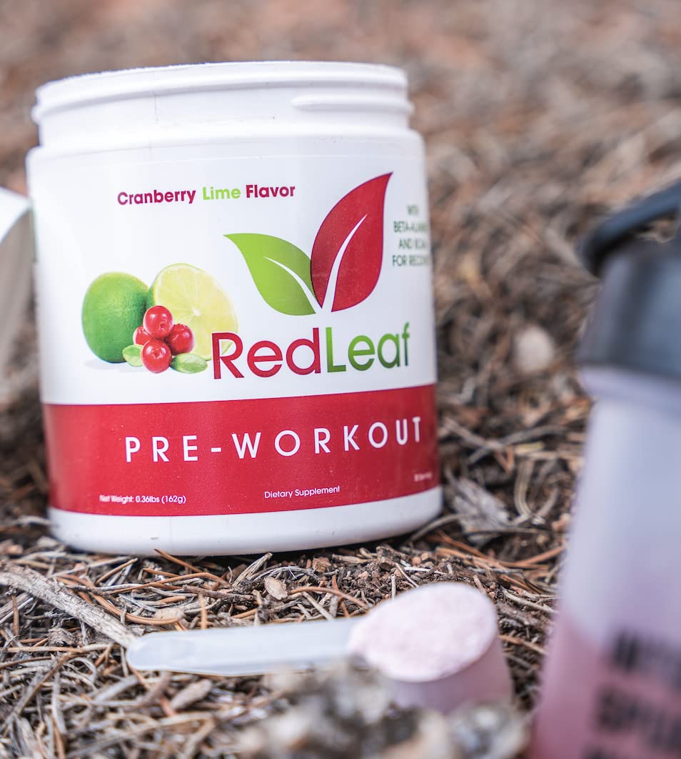 Red Leaf Pre Workout Energizer Powder, BCAA's, Beta-Alanine, Amino Acids and Green Tea Red Leaf buy supplements canada