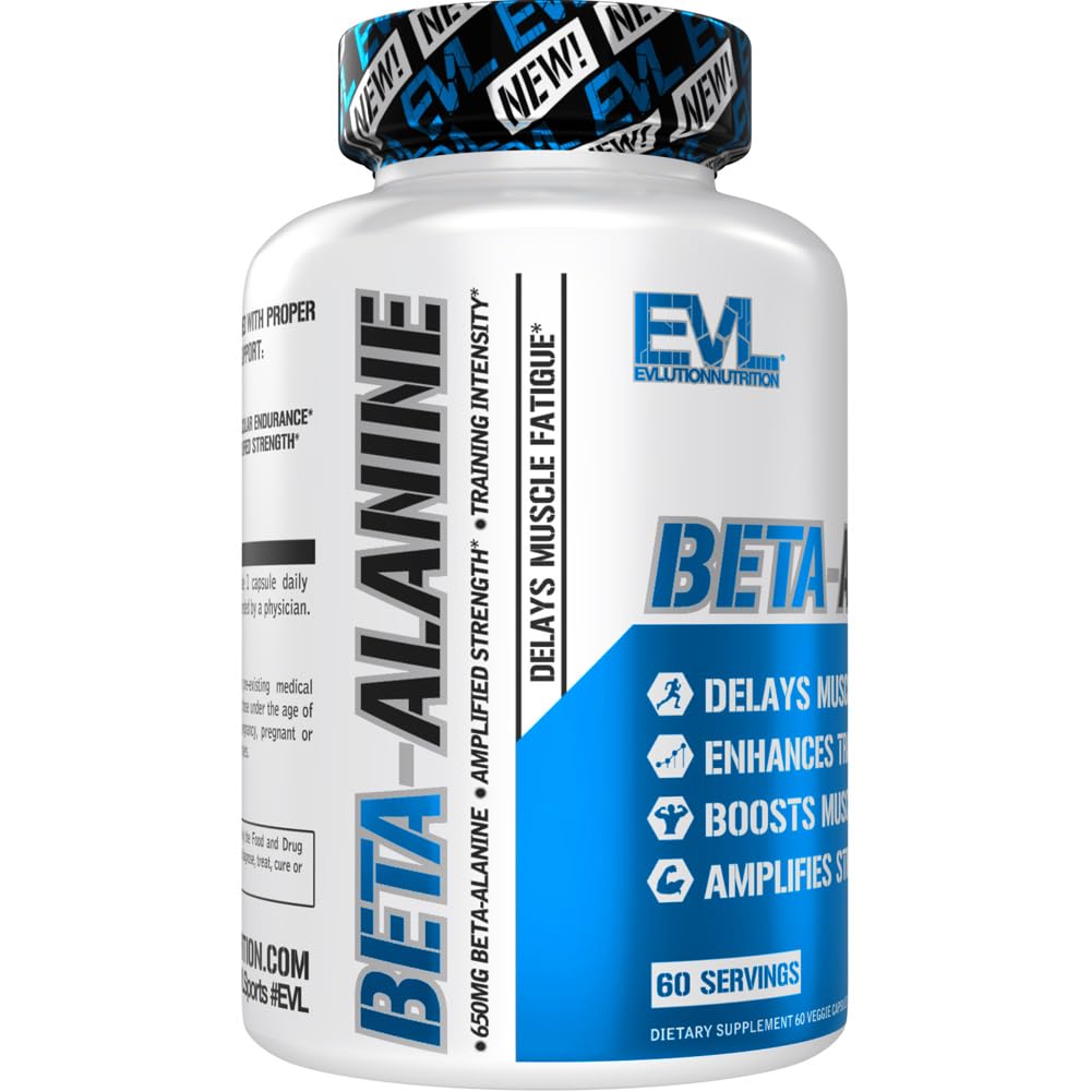 Evlution Nutrition Beta-Alanine Capsules - Enhance Training Intensity - 60 Count Beta Evlution buy supplements canada