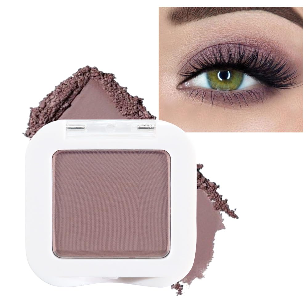 evpct Mauve Taupe Plum Matte Single Eye Shadow Palette Makeup for Older Women, Plum Lavender Purple Natural Cream Eyeshadow Palette for Green Eyes, High Pigment Mini Monochrome Eyeshadow evpct buy supplements canada