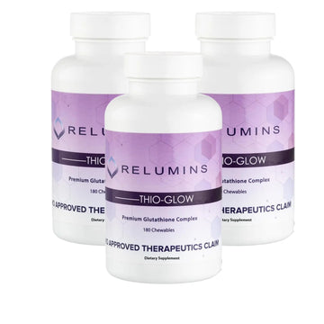 Relumins Thio-Glow Chewable Sublingual Glutathione Complex with Biotin, VIT C & E, Plus Grapeseed Polyphenols – 330mg Gluta Per Serving – 4X Effective, Ultimate Wellness Gift for Moms x 3 Bots Relumins buy supplements canada