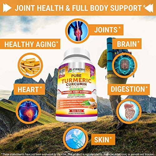 Turmeric Curcumin with BioPerine 1950mg - Natural Joint & Healthy Inflammatory FRESH HEALTHCARE buy supplements canada