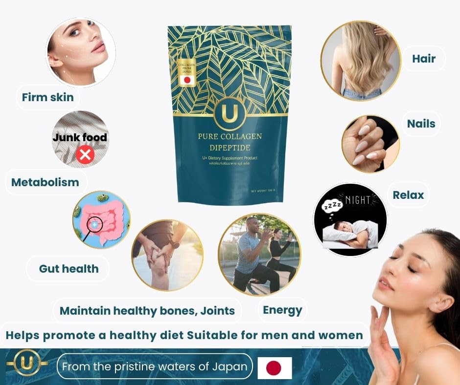 U+ Pure Collagen Dipeptide Supplement - Advanced Hydrolyzed Collagen Powder for Skin, Hair U+ Pure Collagen buy supplements canada