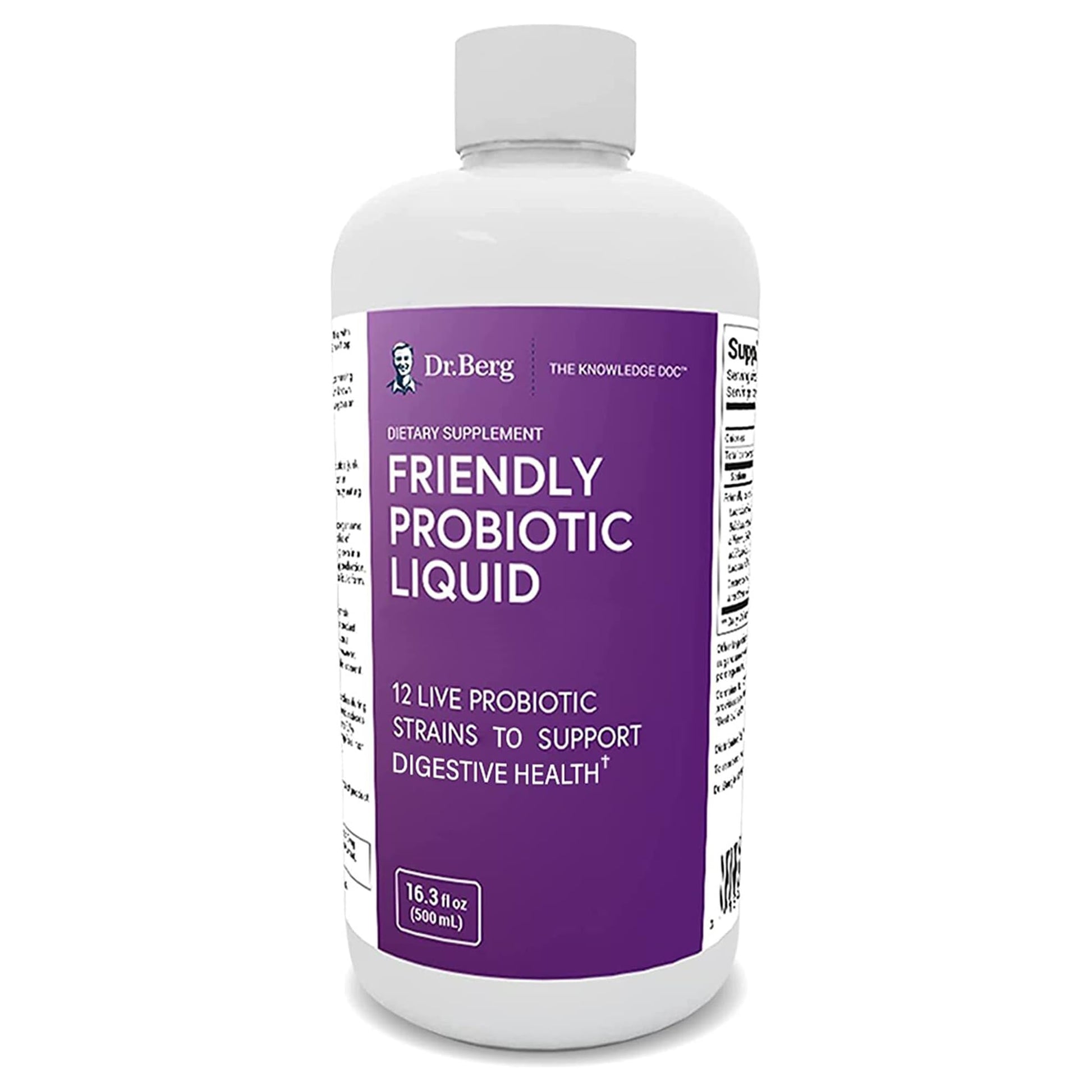 Dr. Berg's Friendly Probiotic Liquid Supplement Drink Mix w/ 12 Live Probiotics Strains Dr. Berg Nutritionals buy supplements canada
