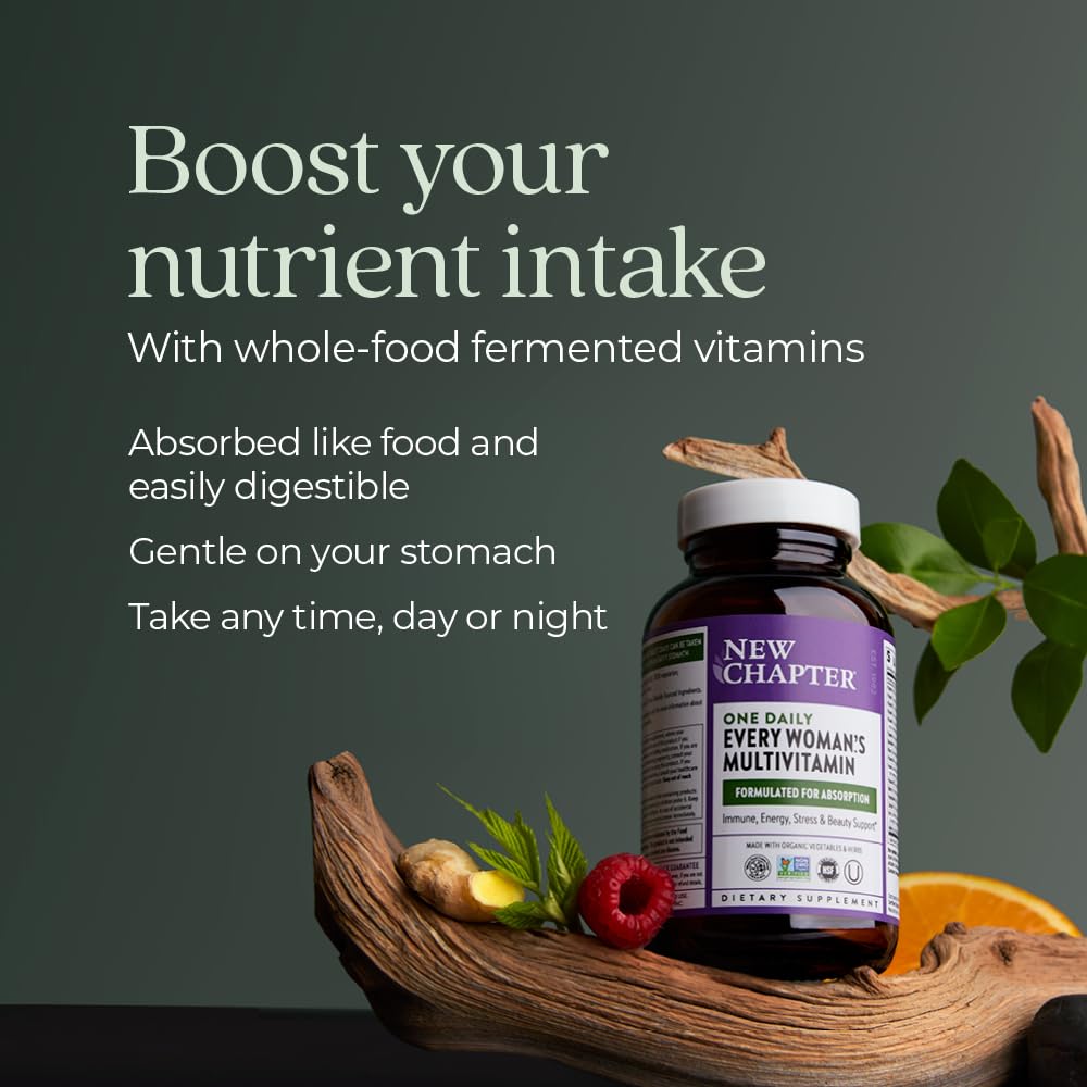 New Chapter Women’s Multivitamin, Iron, B6, B12, Biotin for Hair Growth, D3, Vit C, Zinc for Immune & Stress Support, Gentle on an Empty Stomach, One Daily, Non-GMO, Gluten-Free, 18+, 72 Tablets New Chapter buy supplements canada