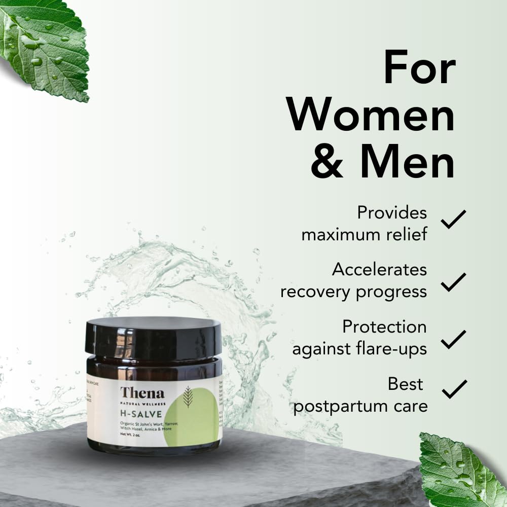 Intense Hemorrhoid Treatment Natural Hemorrhoid Relief Cream, Max Strength Herbal Anal Fissure Relief Ointment with Organic Witch Hazel for Postpartum Piles, Best with Thena Sitz Bath Soak Women Men THENA Natural Wellness buy supplements canada