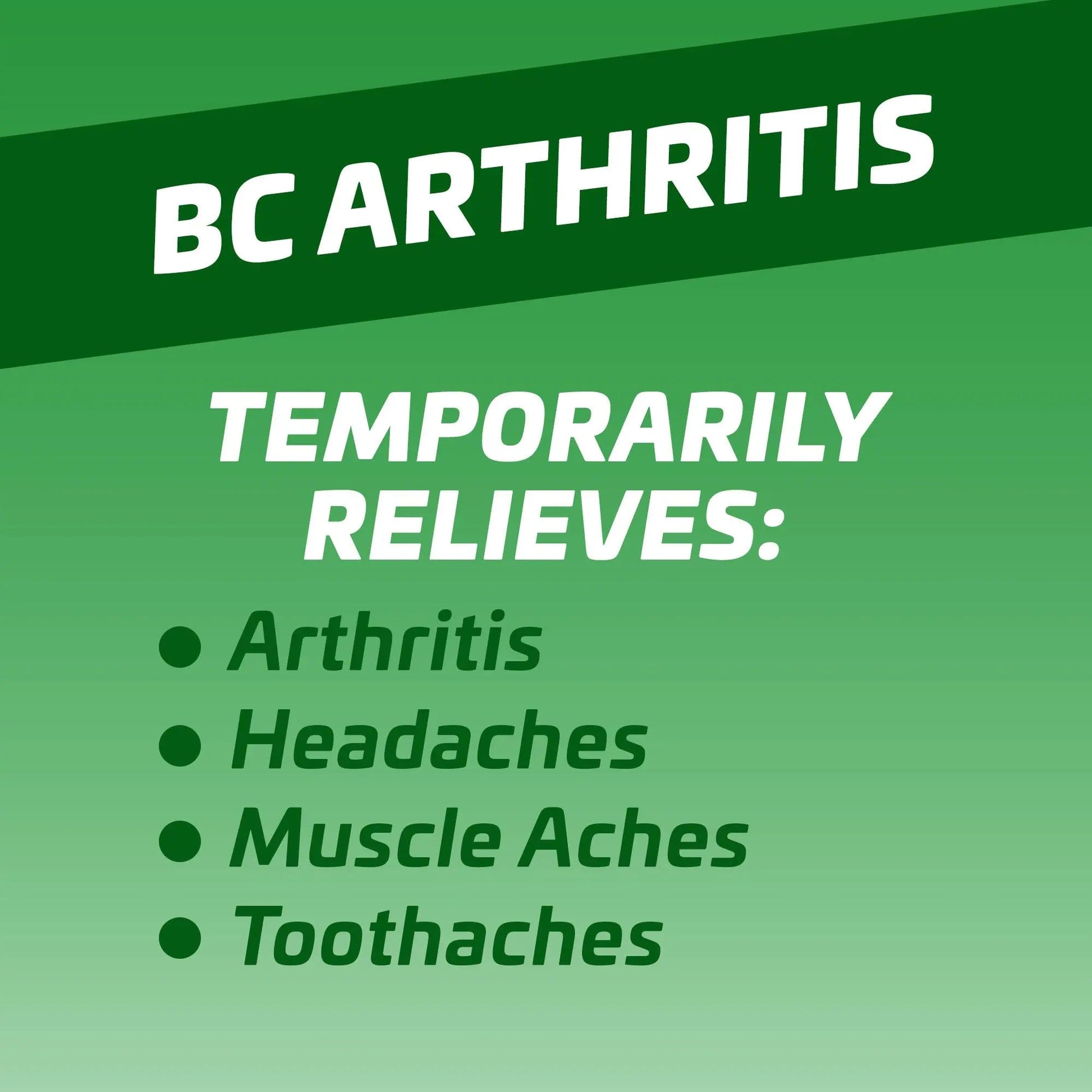 BC Pain Relief Powder, Arthritis Pain, 50 ct (Pack of 1) BC buy supplements canada