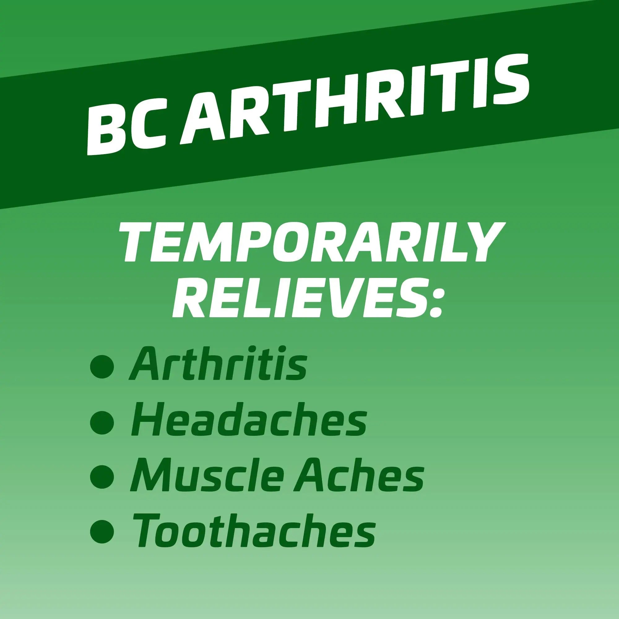 BC Pain Relief Powder, Arthritis Pain, 50 ct (Pack of 1) BC buy supplements canada
