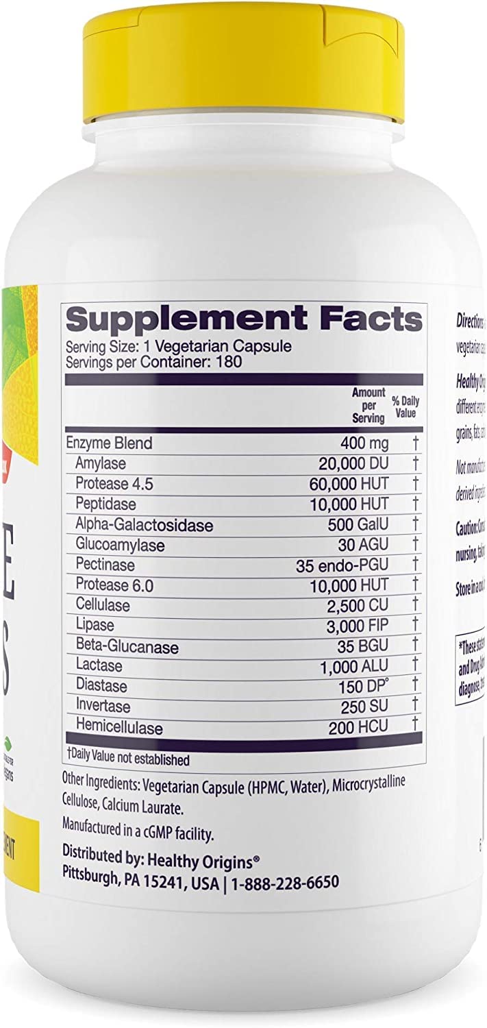 Healthy Origins Digestive Enzymes (NEC) Broad Spectrum - with Protease Healthy Origins buy supplements canada