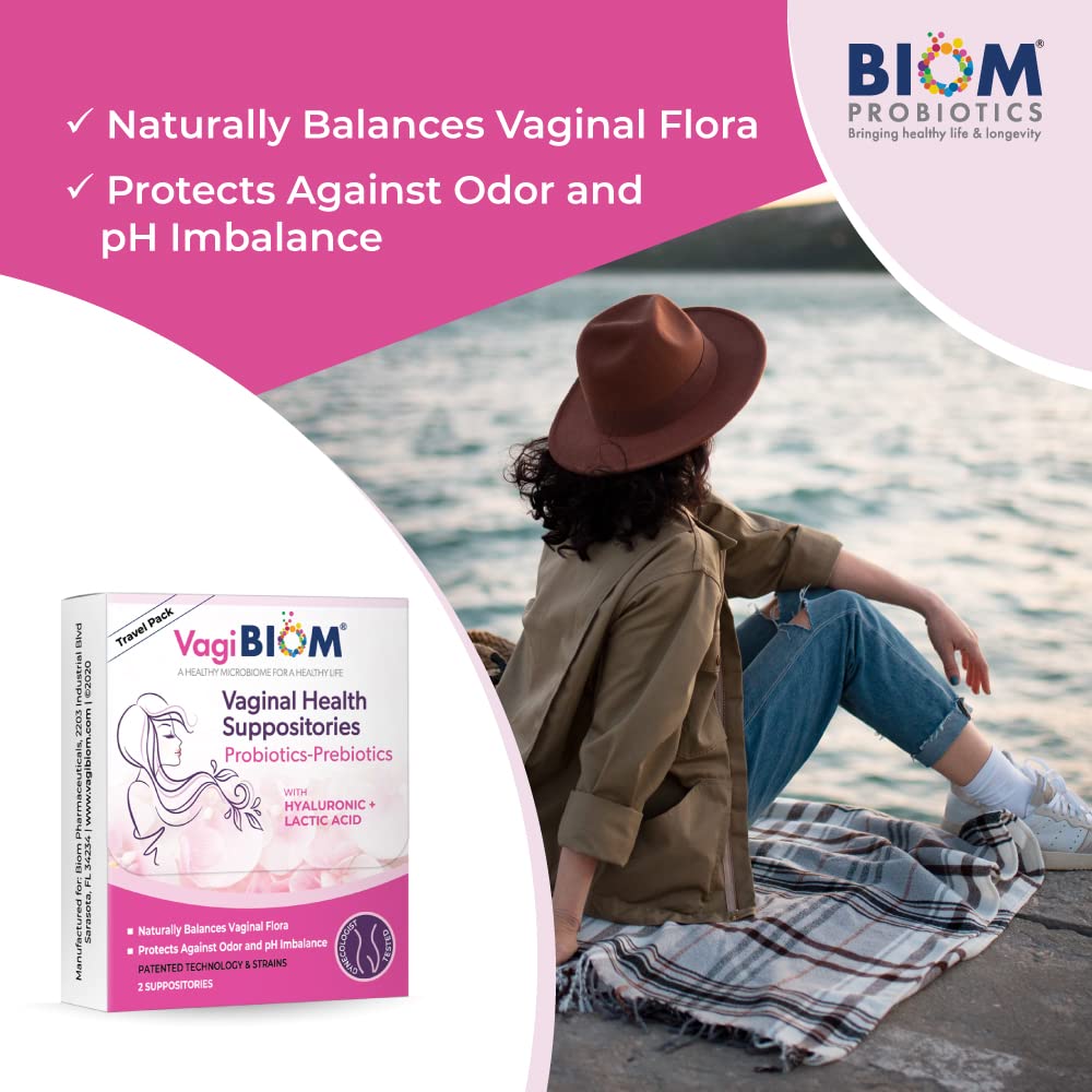 VagiBiom Probioitc Suppository Convenient Travel Pack with 2 Suppositories VagiBiom buy supplements canada