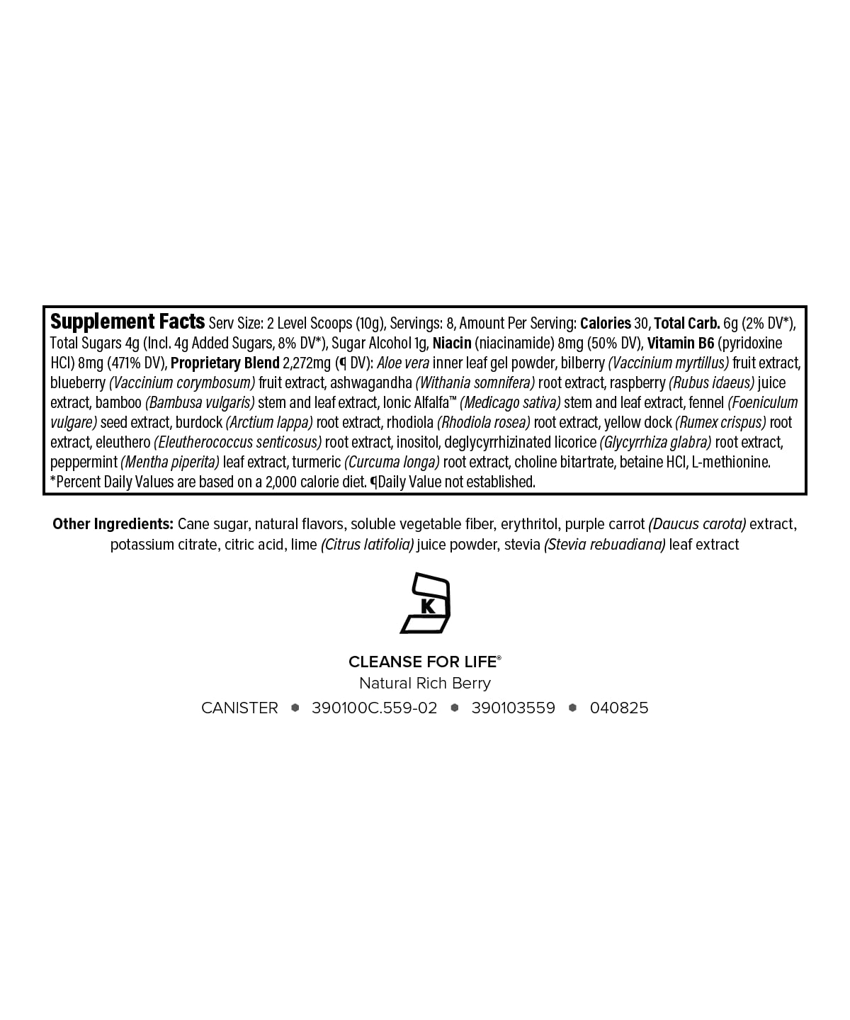 Isagenix Cleanse for Life - Powder Supplement for Cleanse Drink with No Laxatives or Diuretics - Support Metabolism with Vitamin B12 & Niacin - Natural Rich Berry -3.4 Oz (16 Servings) Isagenix buy supplements canada