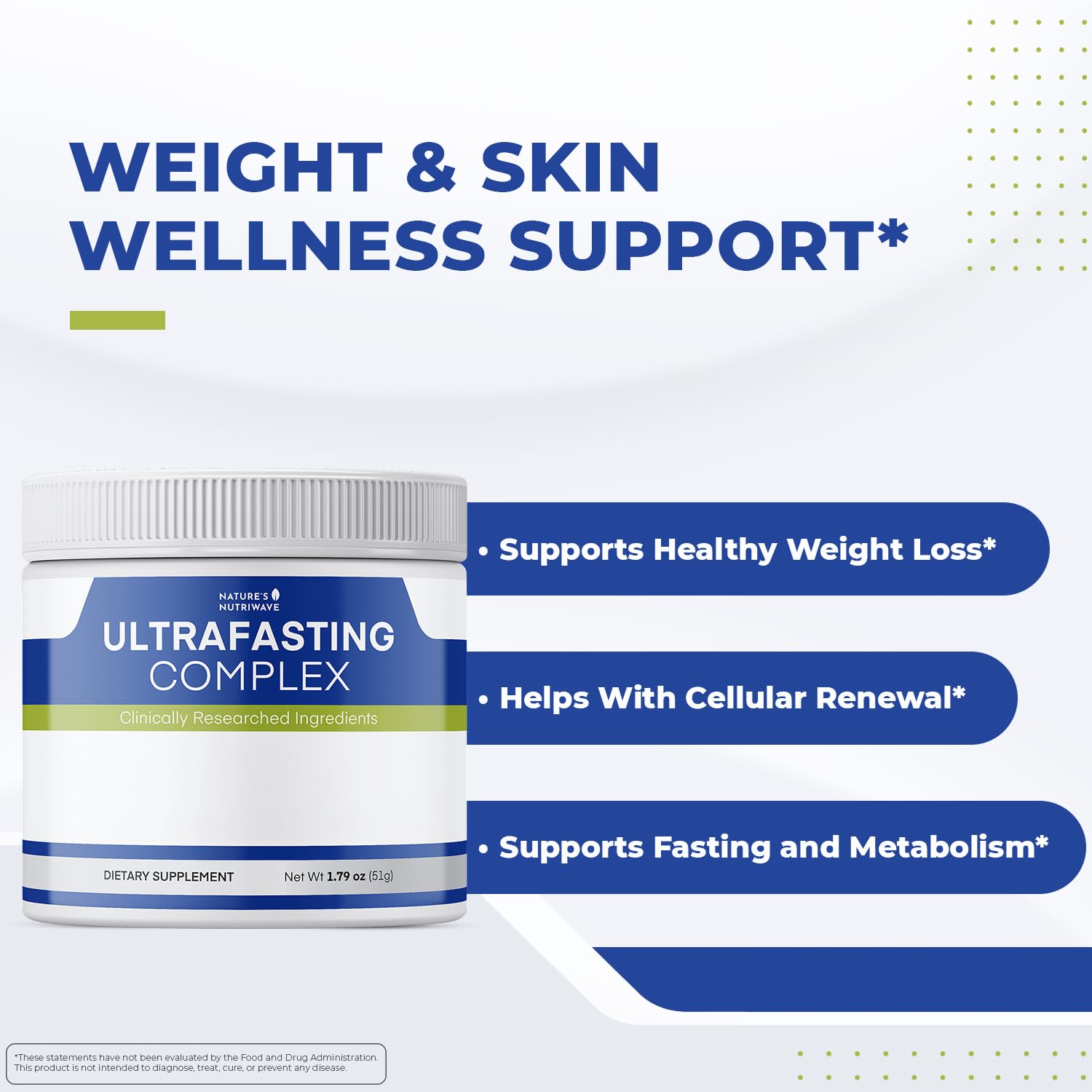Nature’s NutriWave UltraFasting Complex Powder – Natural Supplement with Niacin, Vitamin B12 & Chromium – Made in the USA,Non-GMO, Easy-to-Use, 1 Month Supply, 1.79oz, 51g Nature’s NutriWave buy supplements canada