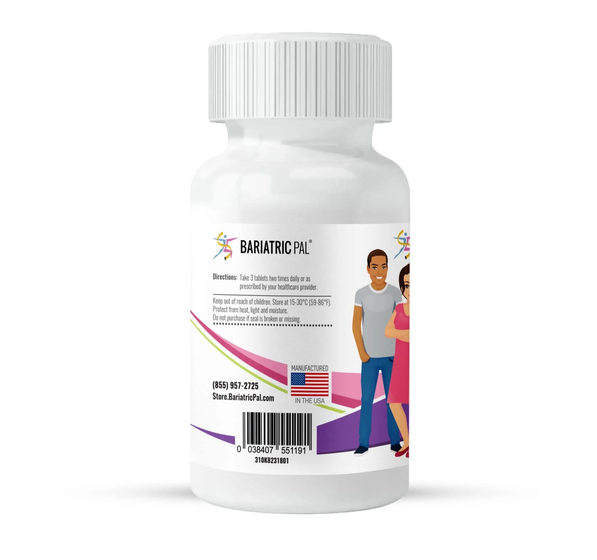 BariatricPal 30-Day Bariatric Vitamin Bundle Multivitamin ONE 1 per Day! Capsule with 60mg Iron Easy Swallow Calcium Citrate BariatricPal buy supplements canada