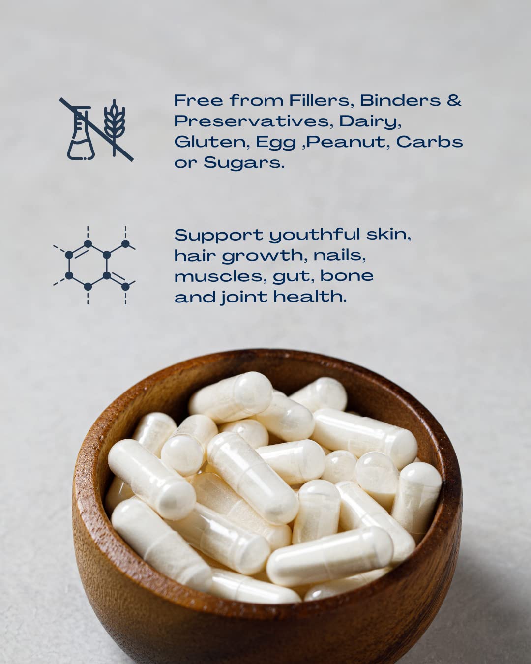 BioOptimal Collagen Peptides Capsules - Grass-Fed, Pasture-Raised Hydrolyzed Protein S]n-GMO, Zero Sugar Daily Pills for Men & Women (180 Capsules) BioOptimal buy supplements canada