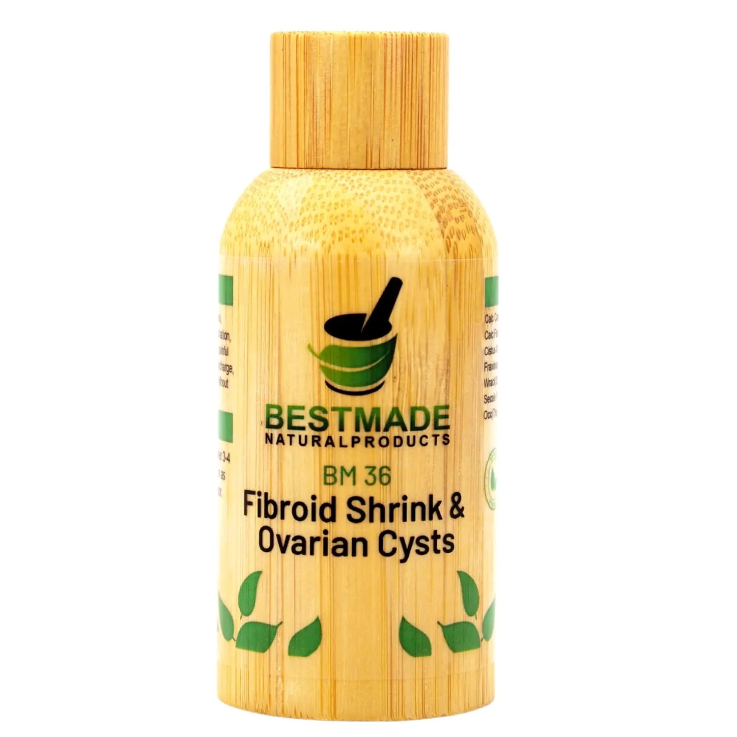 Fibroid Shrink & Ovarian Cysts BM36 - Helps Shrink Fibroids and Ovarian Cysts, Balance Estrogen Levels and Prevent Regrowth, Support for Menstrual Pain and Painful Intercourse, 30 mL Drops | Bestmade Bestmade Naturalproducts.com buy supplements canada