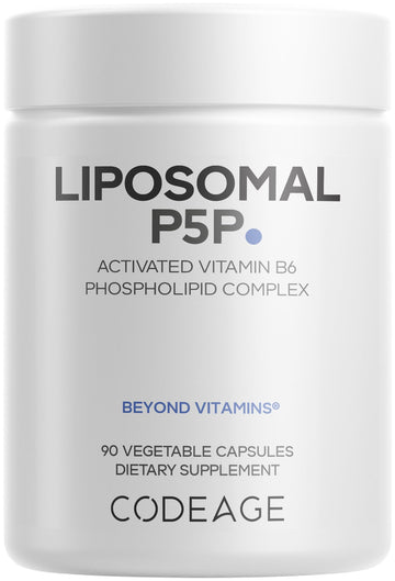 Codeage Liposomal P5P Supplement – Vitamin B6 as Pyridoxal-5'– Phosphate – Liposomal Delivery – Active B6 Form – 3-Month Supply – 1 Capsule Daily – Non-GMO – 90 Capsules Codeage buy supplements canada
