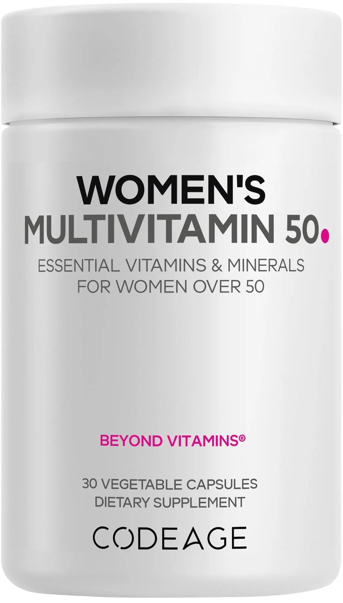 Codeage Women’s Multivitamin 50 - Essential Vitamins for Women Over 50, Methylated Folate, Magnesium, Selenium, Vitamin B6, B12, D3 Antioxidants Codeage buy supplements canada