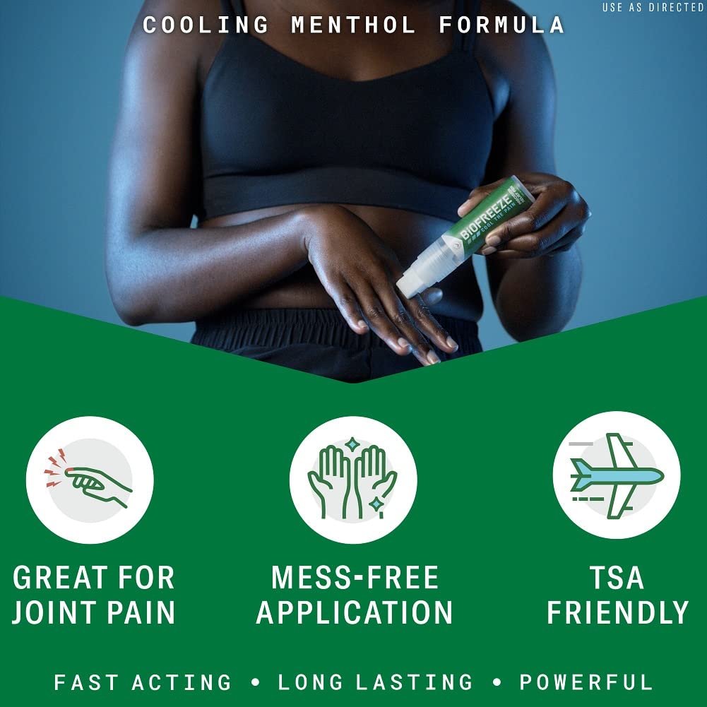 Biofreeze Precision Pain Relief Pen, Arthritis Pain Reliever, Mess-Free Cooling Joint Pain Relief, Menthol Pain Relief Liquid 1.15 Fl Oz Biofreeze buy supplements canada