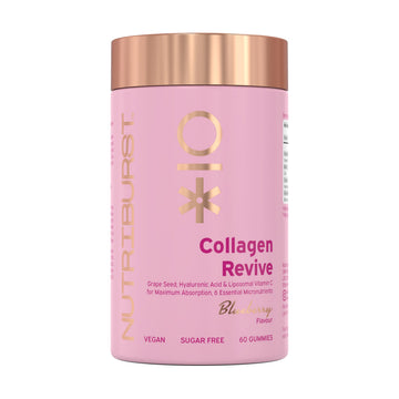 Nutriburst - Vegan Collagen Revive Gummies - Biotin (100µg), Hyaluronic Acid (100mg) + Vitamin C (80mg) Nutriburst buy supplements canada