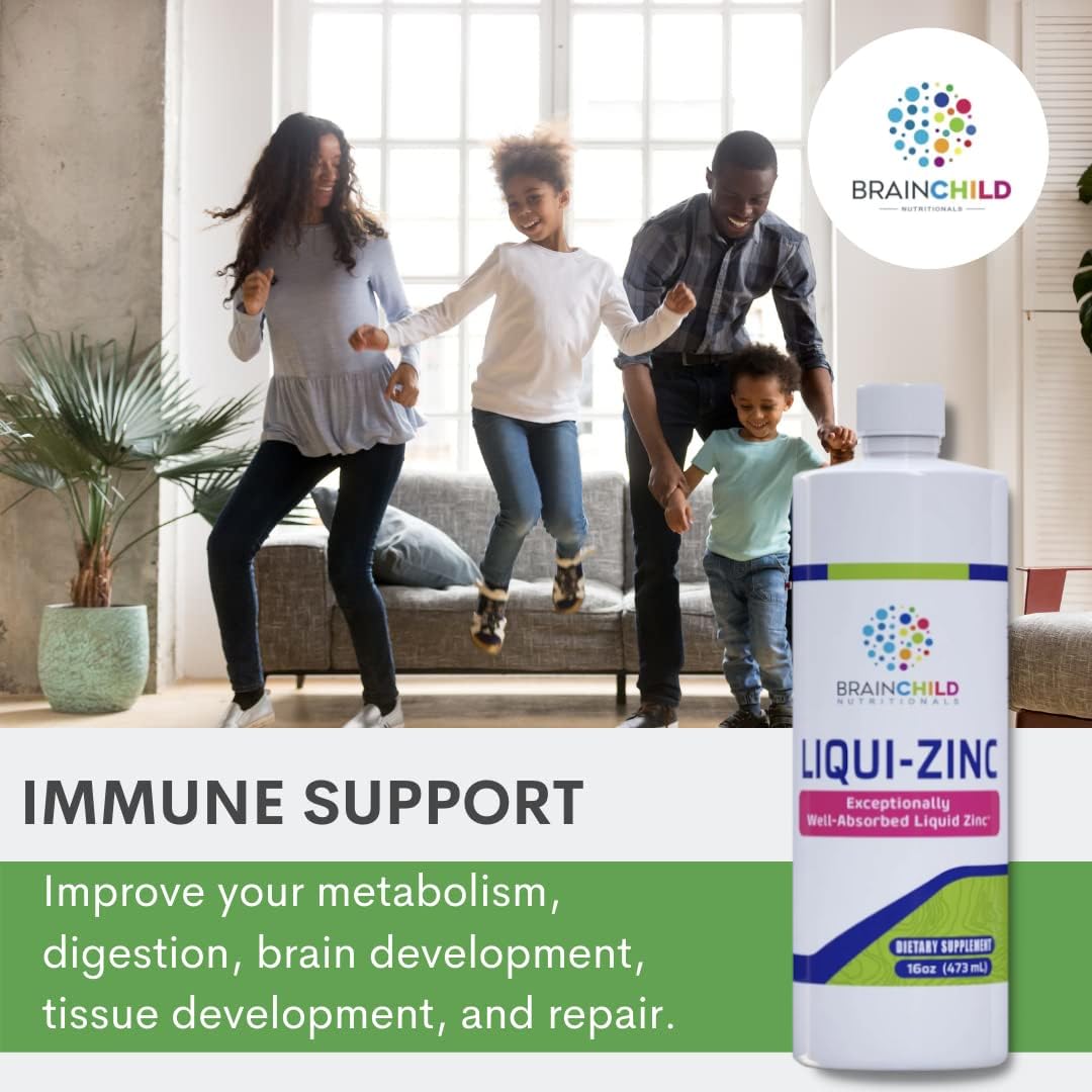 BrainChild Nutritionals LiquiZinc Liquid Formula (Unflavored 16oz) BrainChild Nutritionals buy supplements canada