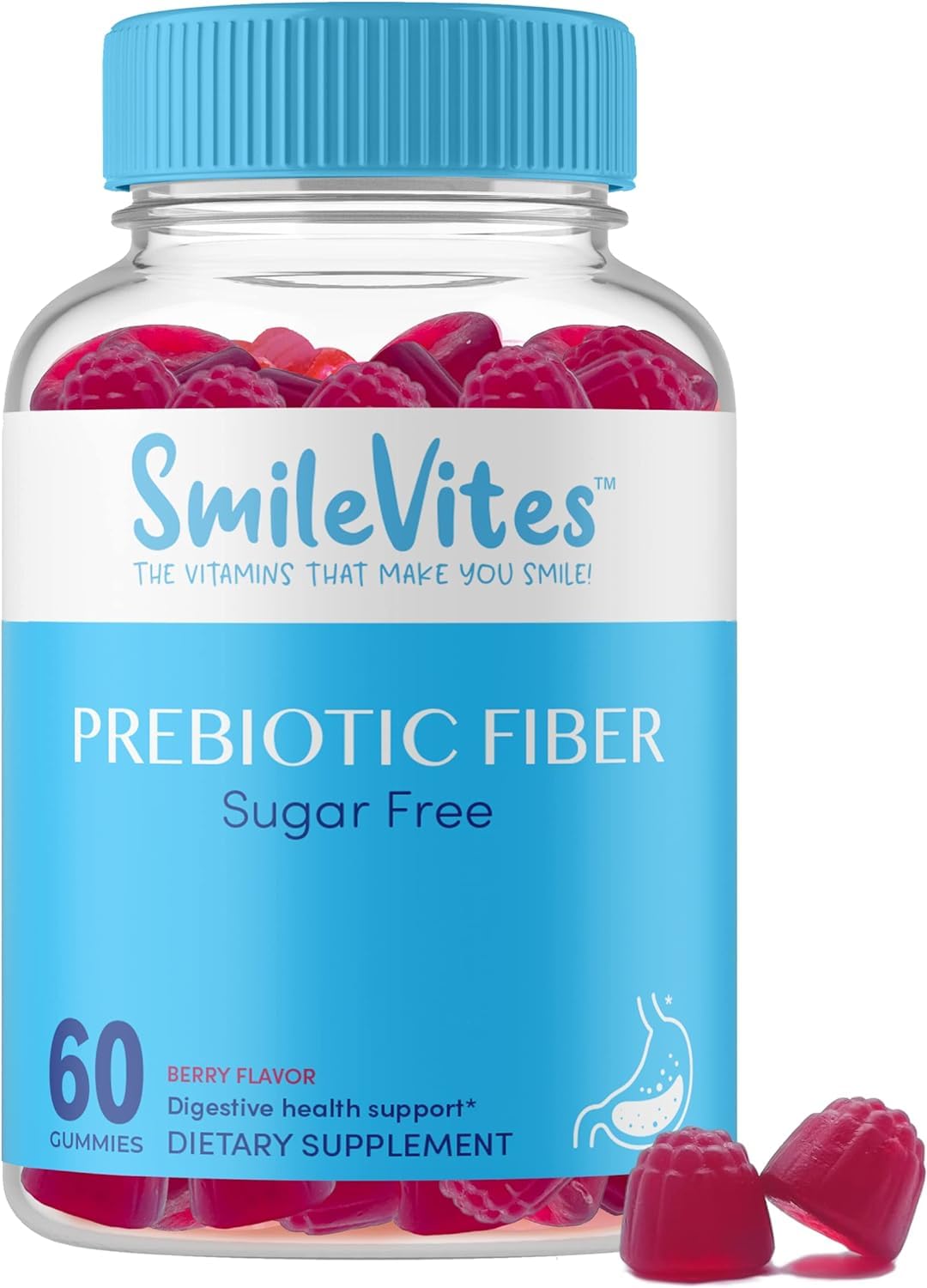 SmileVites Prebiotics Fiber Gummy Digestive Health - Vegan Friendly, GMO Free, Kosher Heartland Pharma buy supplements canada