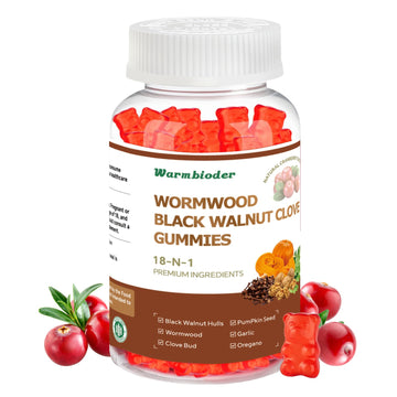 18-in-1 Wormwood Black Walnut Clove Gummies for Adults,Liver Support,with Pumpkin Seed Oil,Rapid Gut Cleanse & Digestive Health with Clove,Garlic,Turmeric,Oregano,Cranberry Extract Warmbioder buy supplements canada
