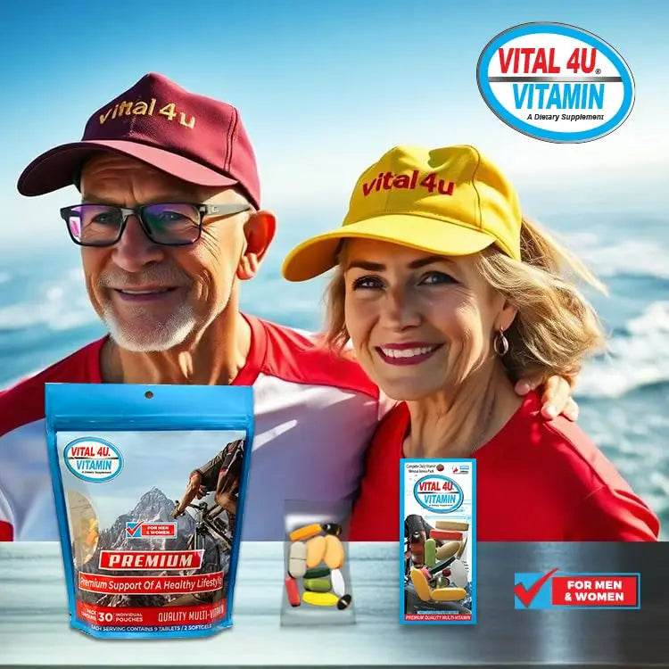 VITAL 4U® Vitamin - Premium Multivitamin for Men and Women | Supports Immune System, Energy, Heart Health VITAL 4U buy supplements canada