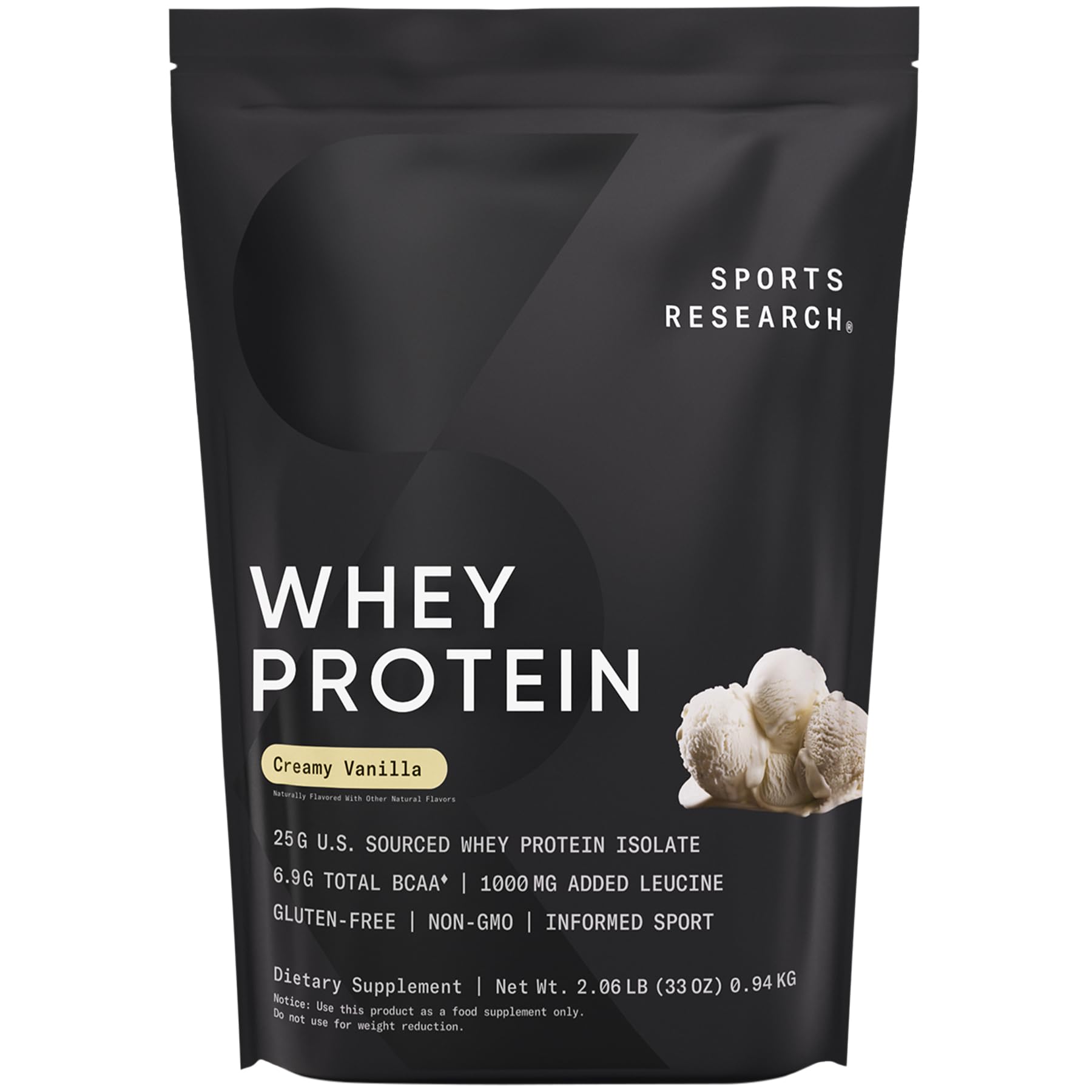 Sports Research Whey Protein Isolate - Sports Nutrition Protein Powder 25g per Serving Sports Research buy supplements canada