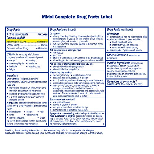 Midol Complete, Menstrual Period Symptoms Relief Including Premenstrual Cramps Midol buy supplements canada