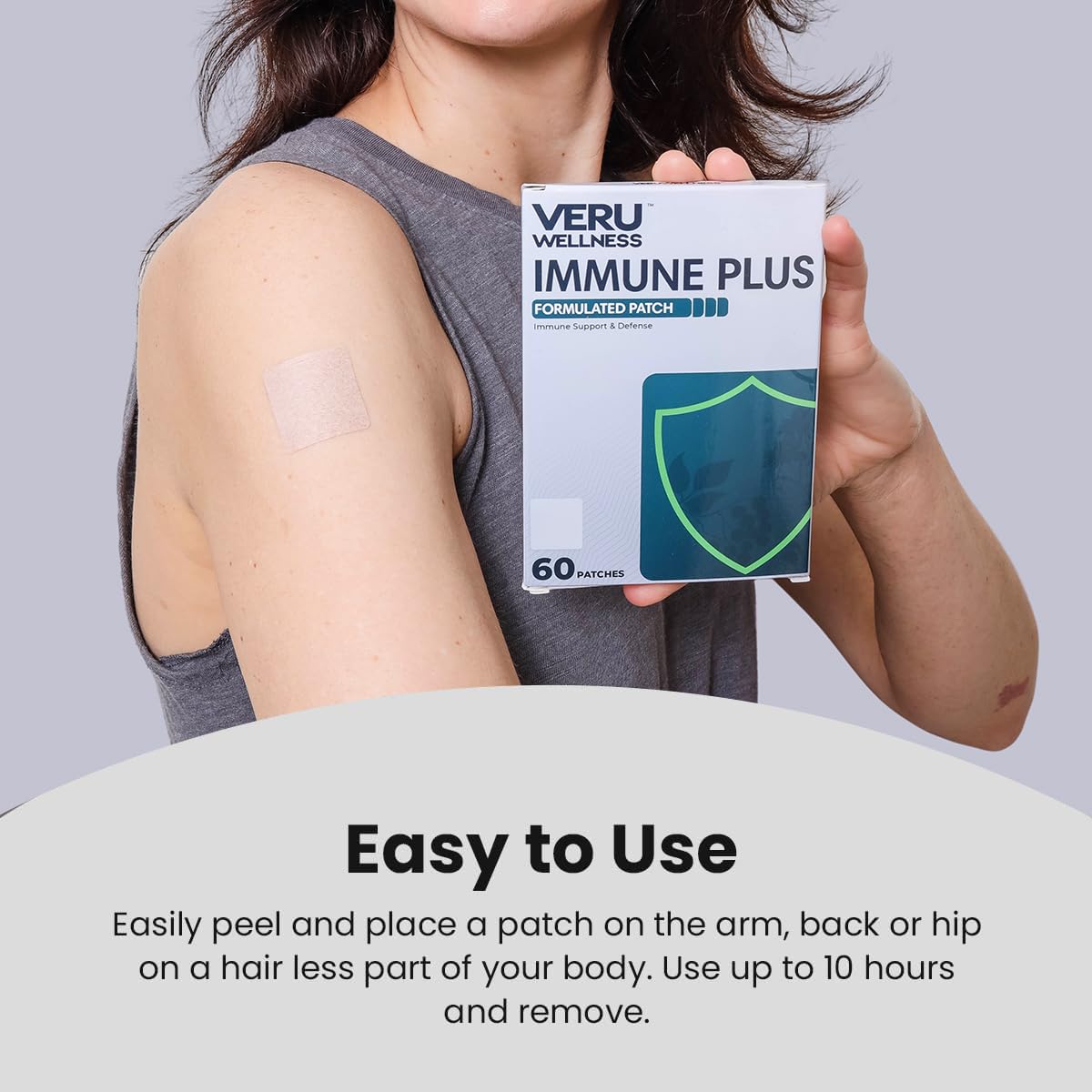 Veru Wellness Bariatric Immune, D3/K2 - Post Bariatric Gastric Bypass and Sleeve Gastrectomy - Non Ingest Patch (60 Days) Veru Wellness buy supplements canada