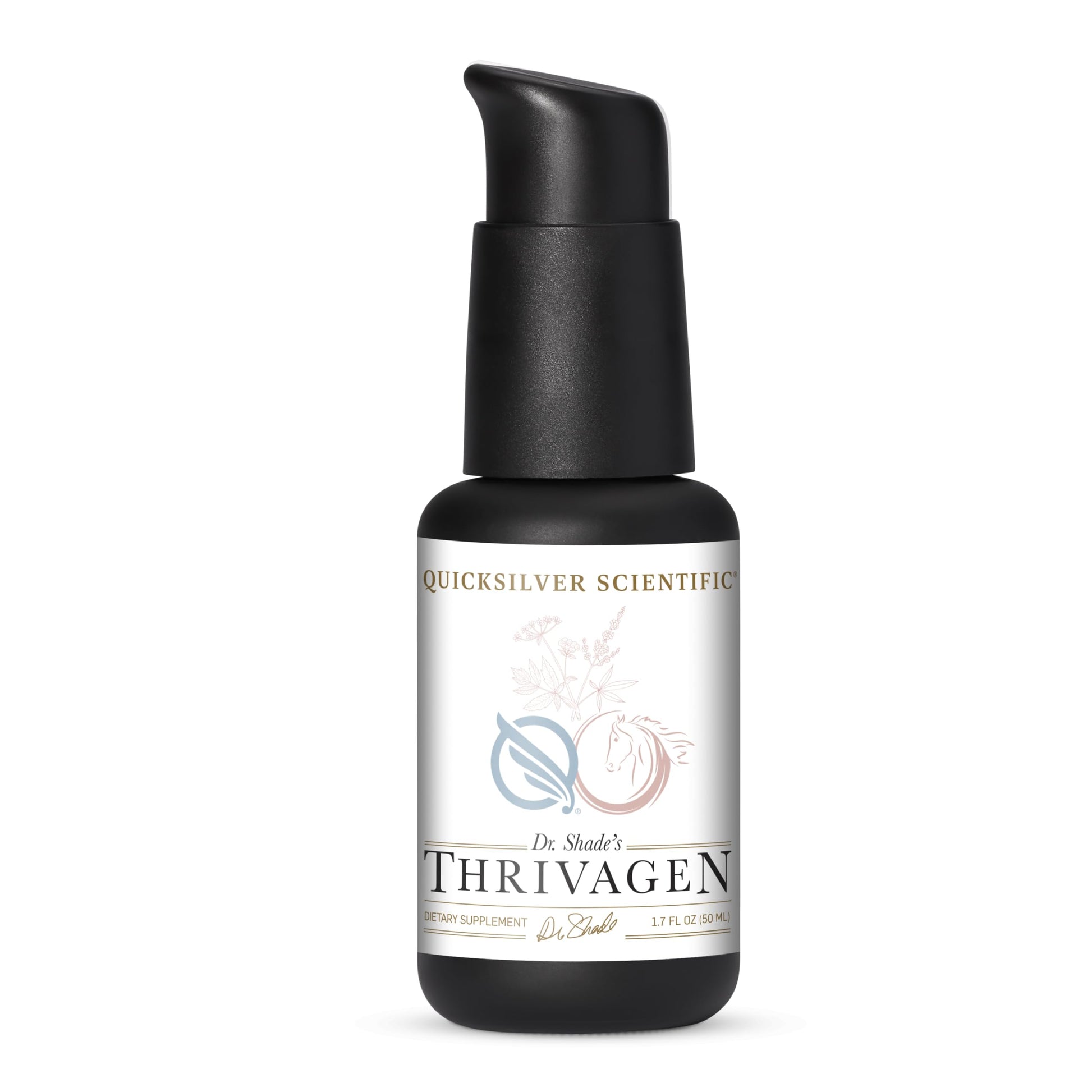 Quicksilver Scientific Thrivagen - Women's Health Supplement with 15 Energy, Hormone Balance & Adrenal Support Botanicals - Adaptogenic Herbs with Shatavari, Rhodiola & Maca Root (1.7oz / 50ml) Quicksilver Scientific buy supplements canada