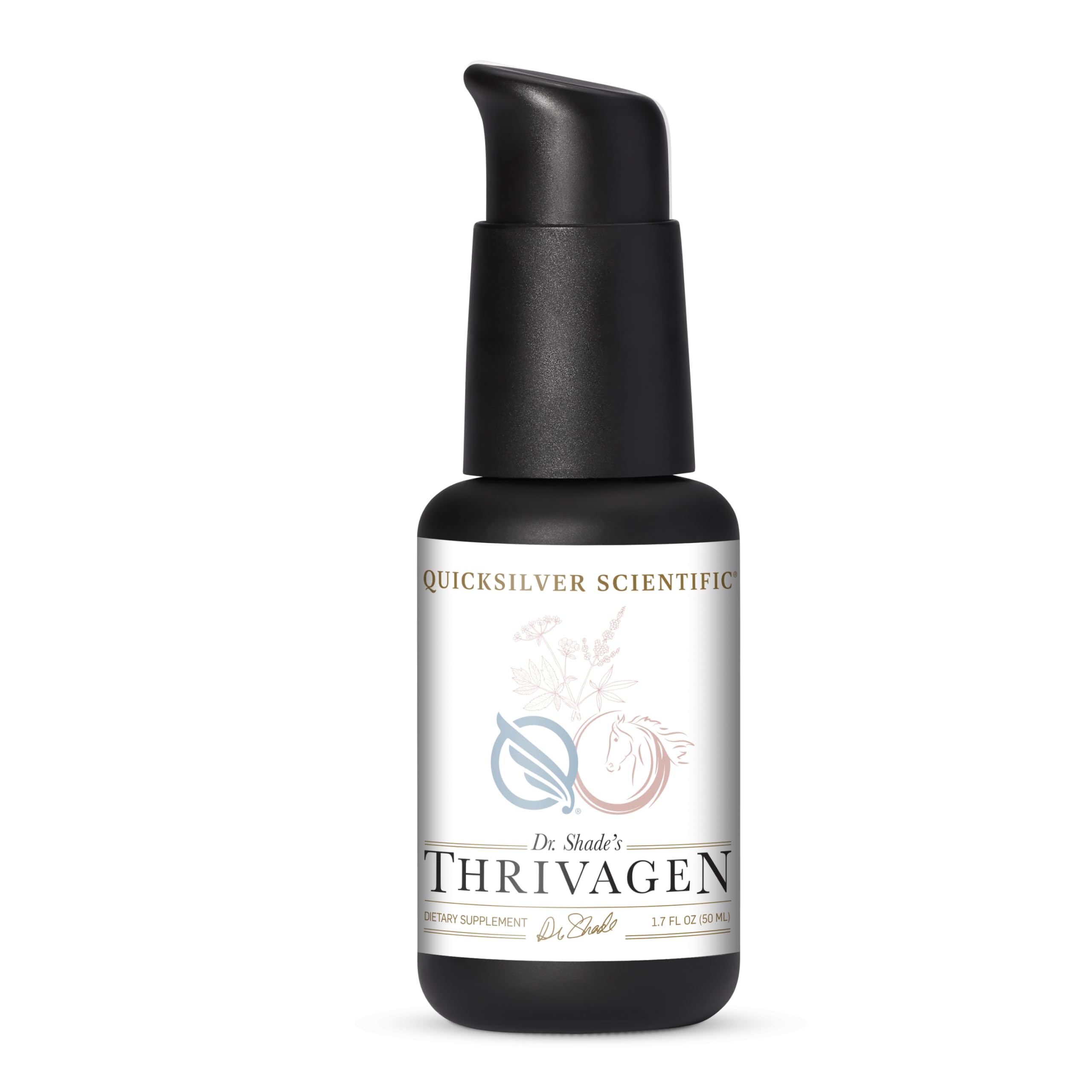 Quicksilver Scientific Thrivagen - Women's Health Supplement with 15 Energy, Hormone Balance & Adrenal Support Botanicals - Adaptogenic Herbs with Shatavari, Rhodiola & Maca Root (1.7oz / 50ml) Quicksilver Scientific buy supplements canada