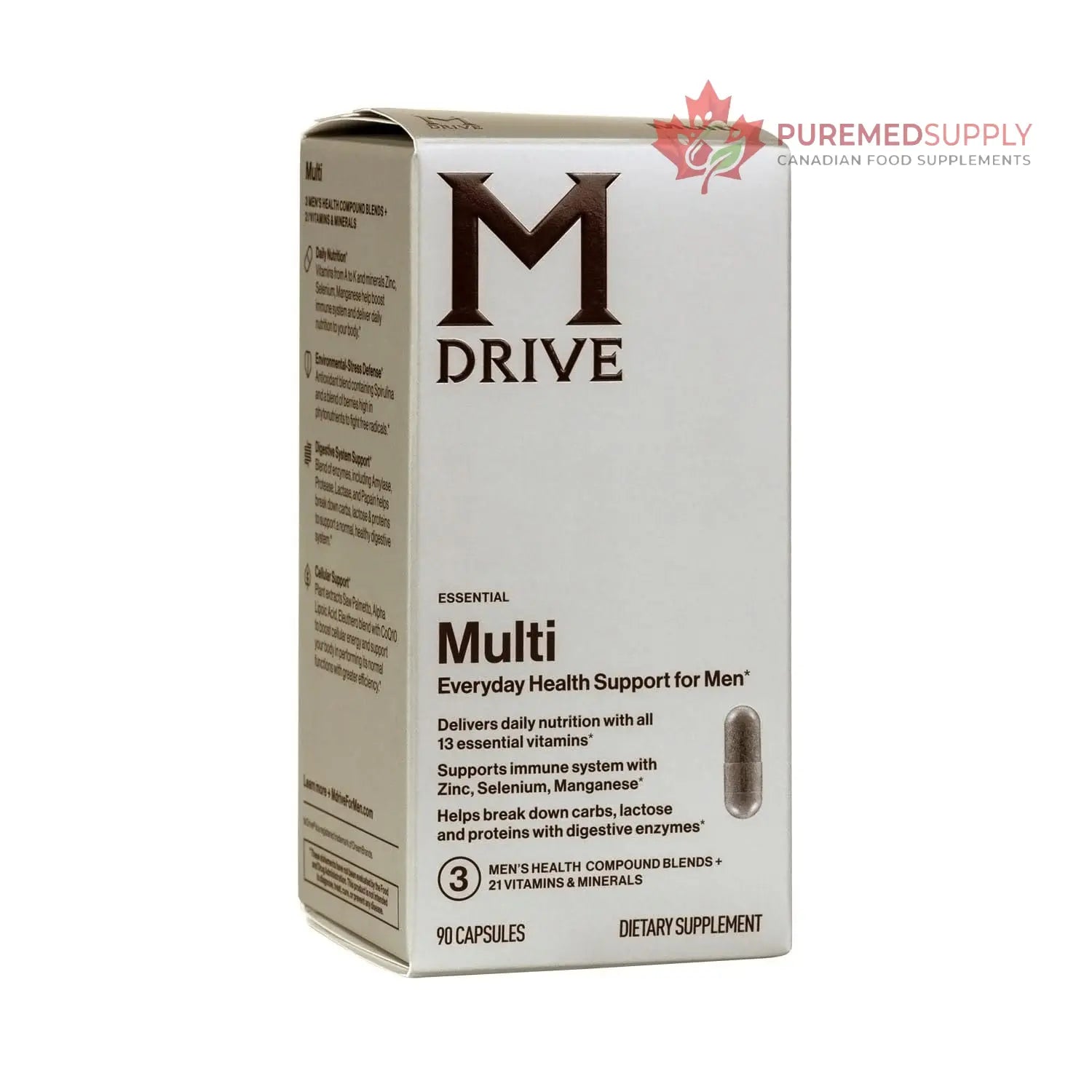 Mdrive Elite Multi - Natural Energy, Strength, Stress Relief, Lean Muscle, Immune Health Support from Zinc, Selenium, Manganese & Vitamin D, Enzymes for Digestive Support Mdrive buy supplements canada