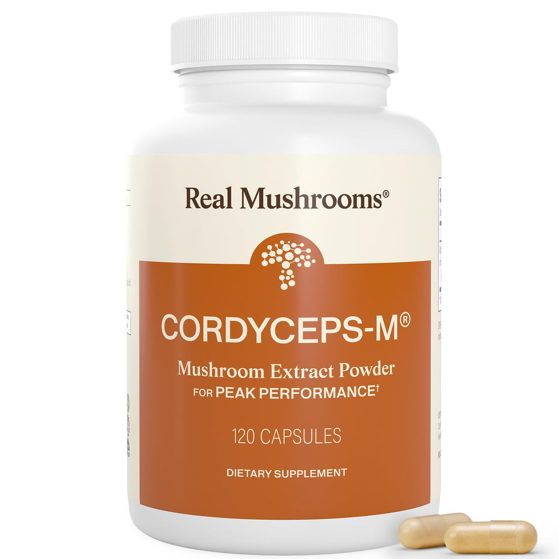 Real Mushrooms Supplement Capsules - Cordyceps Mushroom Powder Rich in Beta Glucans - Mushroom Pills Cordyceps for Energy and Performance - Vegan, Non-GMO, No Grain Fillers, 120 ct Real Mushrooms buy supplements canada