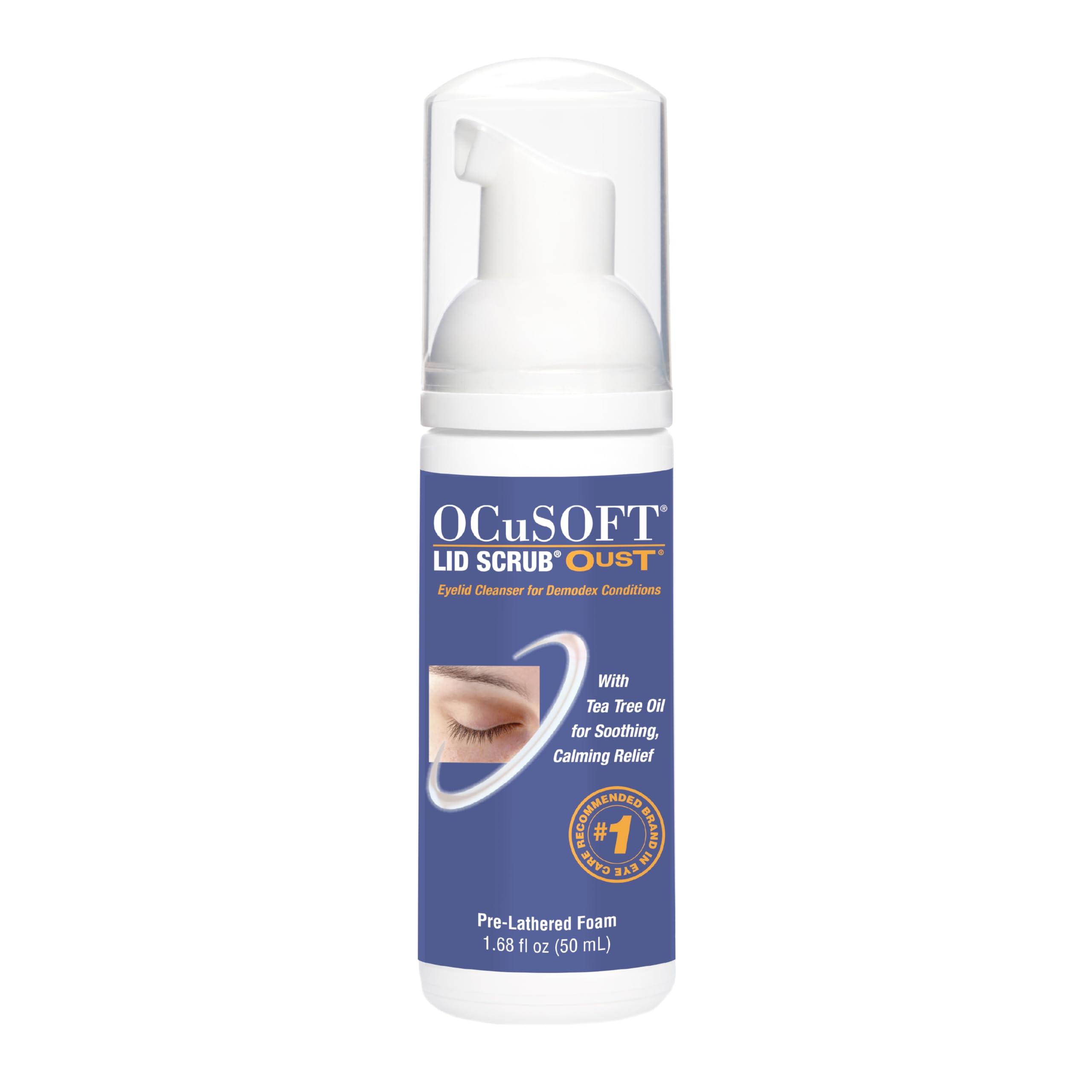 OCuSOFT Oust Demodex Foam Cleanser - Extra Strength - Foaming Cleanser for Eyelids & Eyelashes with Tea Tree Oil OCuSOFT buy supplements canada