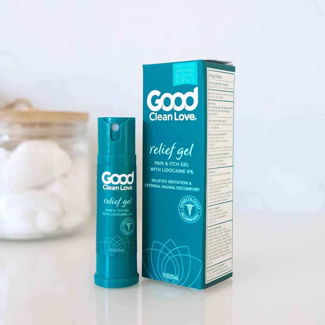 Good Clean Love Relief Gel Pain & Itch with Lidocaine 4%, Fast-Acting Relief from Pain, Itch, and Irritation Good Clean Love buy supplements canada