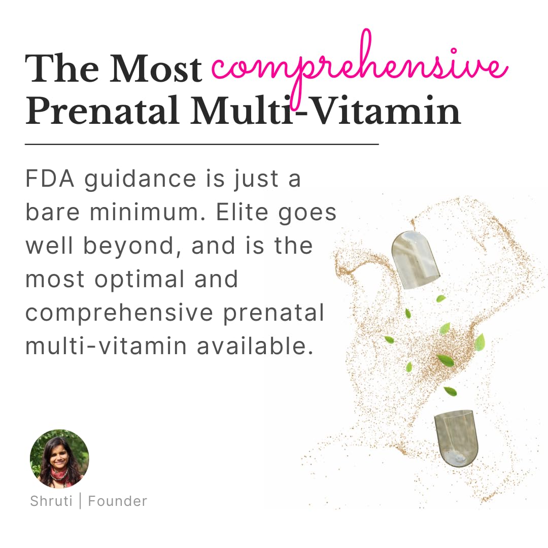 Ayurvedic Elite Prenatal Vitamins with Folate, Choline, Iron, Iodine & more | Made in USA | Optimal Bioavailability | Supports Baby's Growth and Brain Development | 30 Day Supply - OSH Wellness Freshly Moms buy supplements canada