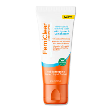 FemiClear® Restoratives Ultra-Gentle Feminine Wash, Made with Lysine & Lemon Balm, Natural Ingredients FemiClear buy supplements canada