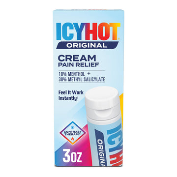 Icy Hot Original Pain Relief Cream, Fast-Acting Pain Relief with Menthol 10% and Methyl Salicylate 30%, Ice and Heat Contrast Therapy for Backaches, Joints, Muscle Strains and Arthritis, 3 oz Icy Hot buy supplements canada