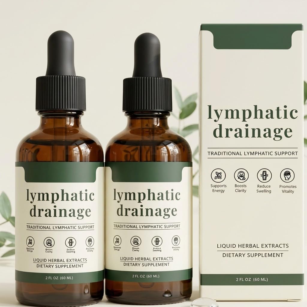 Sentk Organic Lymphatic Drainage Drops, Liposomal Herbal Blend – Supports Lymph System, Reduces Swelling, Boosts Immunity & Vitality, Enhance Clarity, Portable Dropper Design, 2 fl oz (2 Pack) Sentk buy supplements canada