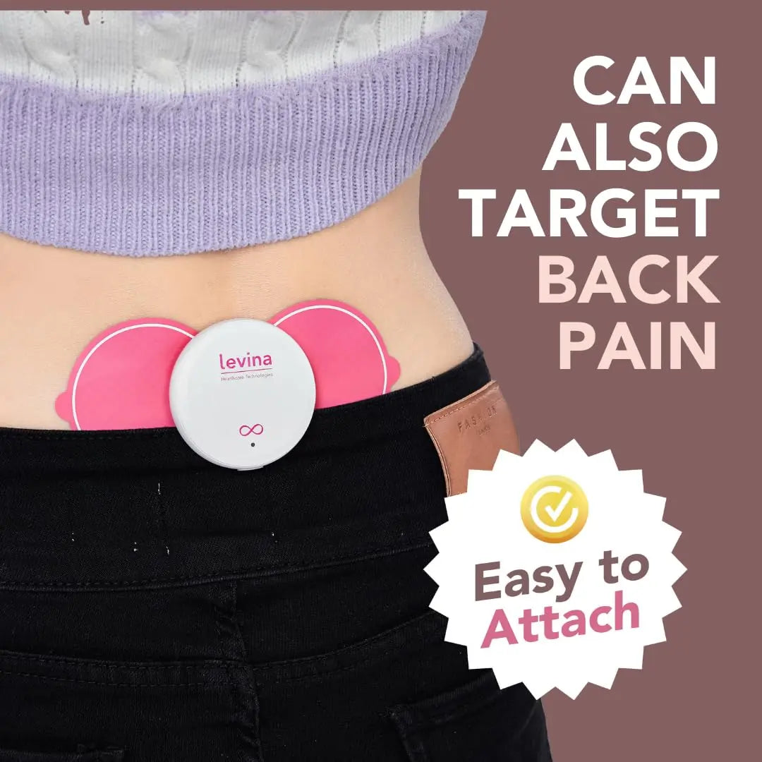 Levina Menstrual Period Relief Device - Wireless TENS Unit and Biocompatible Electrode Pads, Rechargeable, Magnetic Connection, Instant Cramp & PMS Relief, and Drug-Free, FSA HSA Eligible (RS-38) Levina buy supplements canada